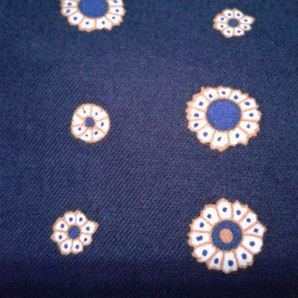 J.Crew Foulard Print Minnie Pants Skinny Ankle Navy Blue Size 00 - Picture 5 of 8